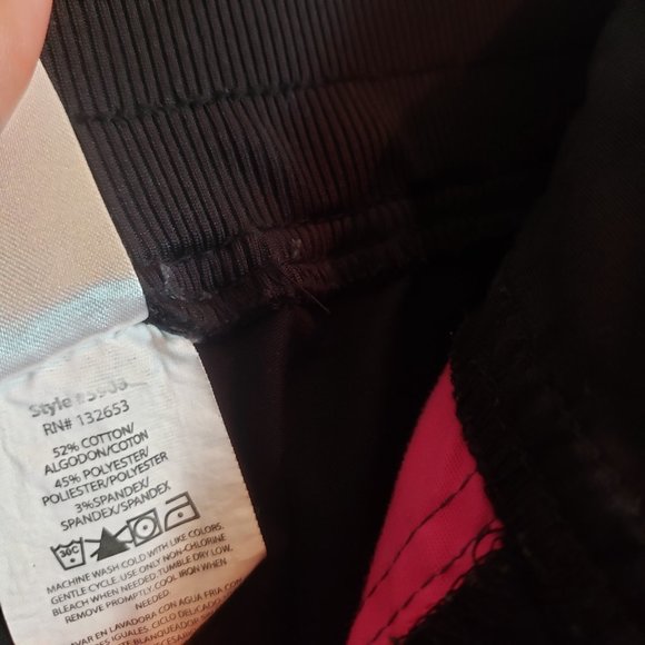 WonderWink WonderFlex Black Embroidered V-Neck Cargo Zip Jogger Scrub Set Small - Picture 11 of 15